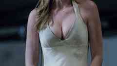 Woman dress blondes cleavage cuffs rachel nichols