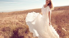 Woman dress blondes girls in nature