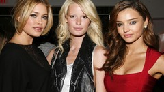 Woman dress blondes models miranda kerr doutzen kroes