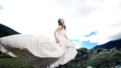 Woman dress brides asians