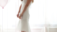 Woman dress brides Balloons