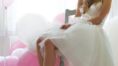 Woman dress brides Balloons