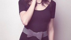 Woman dress brunettes models Laura Baduria