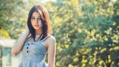 Woman dress brunettes models Laura Baduria