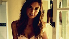 Woman dress brunettes models mirrors