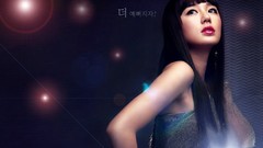Woman dress Calendar shoulders asians long hair lens flare 