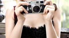 Woman dress Cameras brunettes models open mouth gemma arterton