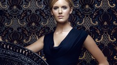 Woman dress Celebrity blondes blue dress maggie grace