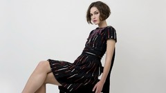 Woman dress Celebrity Keira Knightley brown eyes brunettes