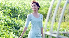 Woman dress Celebrity outdoors asians brunettes singers short 