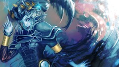 Woman dress corset artwork long ears