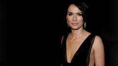 Woman dress faces Actress earrings brunettes black dress lena 