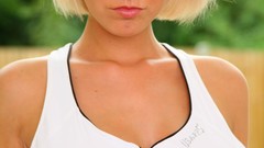 Woman dress faces blondes white dress Onlytease Magazine