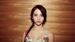 Woman dress faces long hair brunettes black hair black eyes 