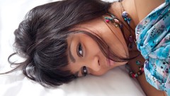 Woman dress faces smiling brunettes models