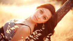 Woman dress faces sunlight brunettes Taylor McCutchan