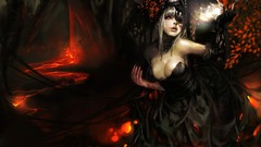Woman dress fantasy art