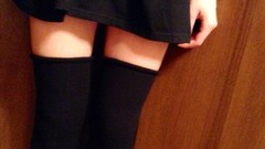 Woman dress Headless legs stockings