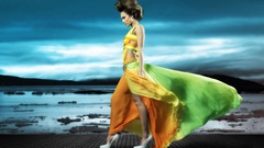 Woman dress high heels