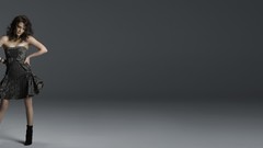 Woman dress Hilary Duff widescreen brunettes multiscreen