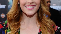 Woman dress Hollywood Celebrity smiling long hair green eyes 