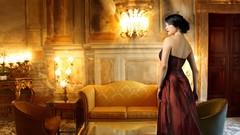 Woman dress interior design brunettes