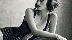 Woman dress Keira Knightley Actress couch brunettes lying down 