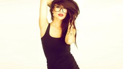 Woman dress lips fashion Actress models alie layus supermodels