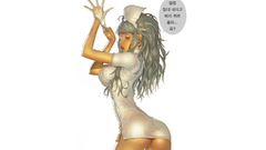 Woman dress nurses bla