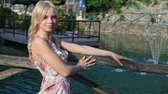 Woman dress outdoors blondes Feeona A RylskyArt Magazine