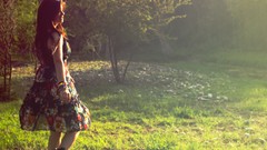 Woman dress outdoors boots brunettes