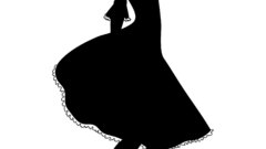 Woman dress silhouettes high