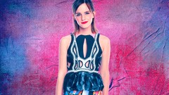 Woman dress smiling brunettes emma watson