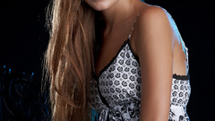 Woman dress smiling brunettes Indiana A