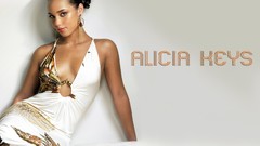 Woman dress white background Celebrity sitting alicia keys 