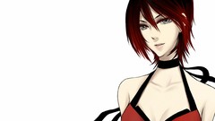 Woman dress white background Resident Evil Ribbons short hair 