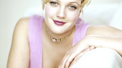 Woman Drew Barrymore Actress smiling green eyes