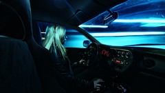 Woman Drive cars slow