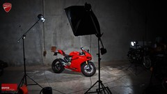Woman Ducati motorbikes