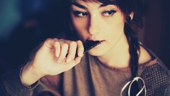 Woman eating ponytails deviantart