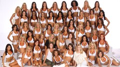 Woman effect cheerleaders group of girls