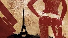 Woman Eiffel Tower digital