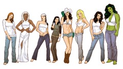 Woman Elektra Rogue comics artwork digital art marvel comics 