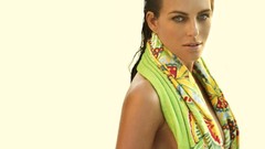 Woman Elizabeth Hurley models