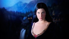 Woman elves Liv Tyler blue eyes brunettes Rivendell Arwen the 