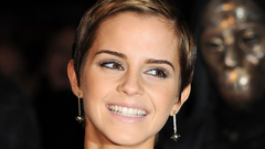 Woman emma watson earrings