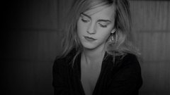 Woman emma watson grayscale