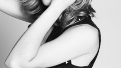 Woman emma watson grayscale