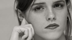 Woman emma watson grayscale