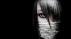 Woman emo brunettes ninjas